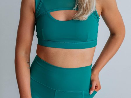 Zalen Sports Bra - Teal Supply