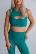 Zalen Sports Bra - Teal Supply