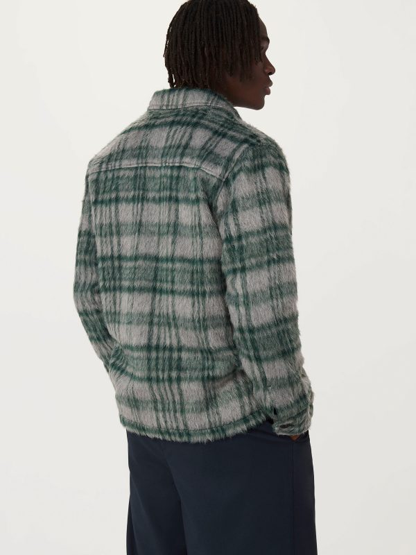 The Fuzzy Overshirt in Forest Green Online now