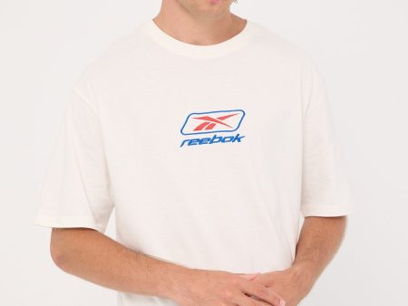 Reebok Reebok Logo Tee Chalk Hot on Sale