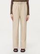 The Annie Paper Bag Loose Pant in Light Beige Online