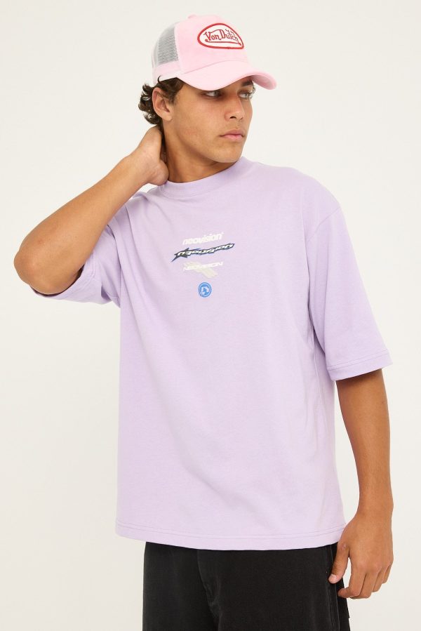 Neovision Decal Street Super Heavy Tee Lilac Purple Online now