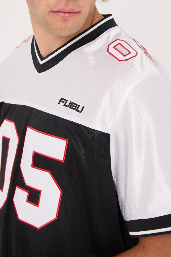 Fubu Corporate Football Jersey Black White Red Supply