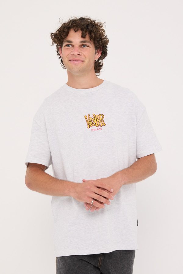 Wndrr Toast Box Fit Tee White Marle Online Sale