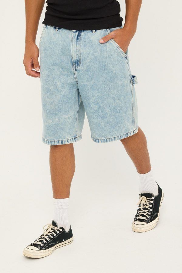 Xlarge Denim Work Short Bleach Indigo Supply