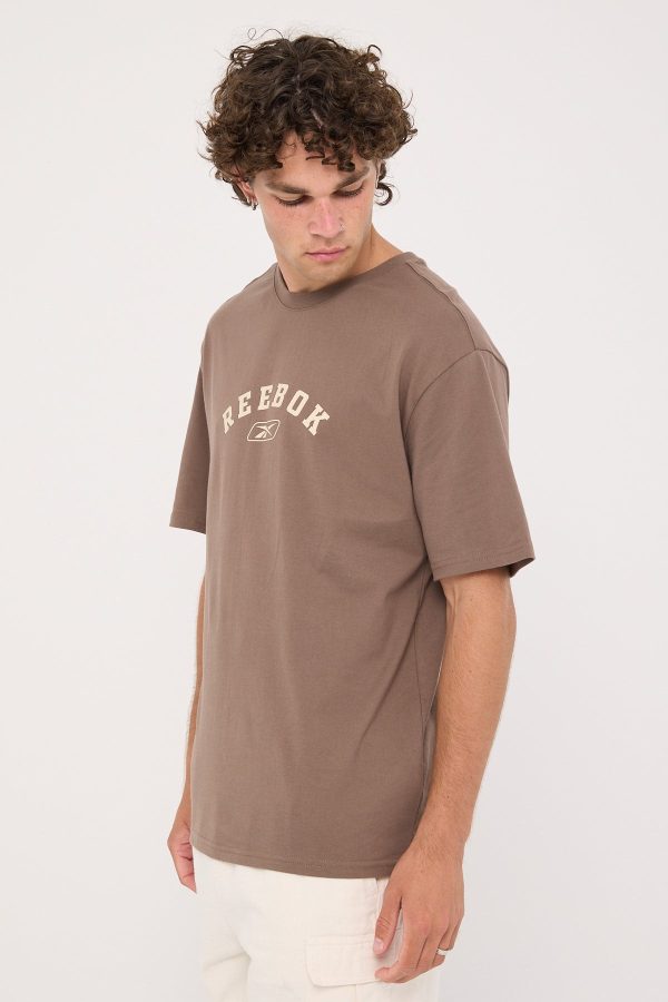 Reebok Reebok Classic Large Logo Tee Brown Online now