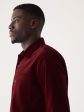 The Boxy Corduroy Shirt in Wine Red Cheap