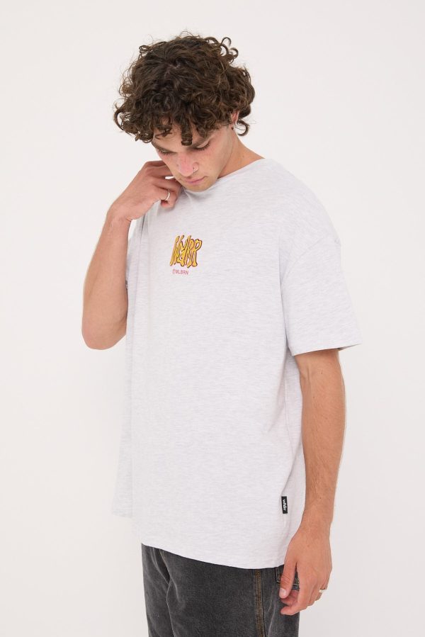 Wndrr Toast Box Fit Tee White Marle Online Sale