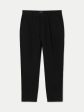 The Jamie Pleated Chino Pant in Black Online