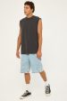 As Colour Heavy Faded Tank Faded Black Sale