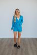 Londyn Lightweight Jacket - Cerulean on Sale