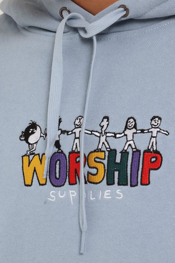 Worship United Hoody Blue Fog Discount