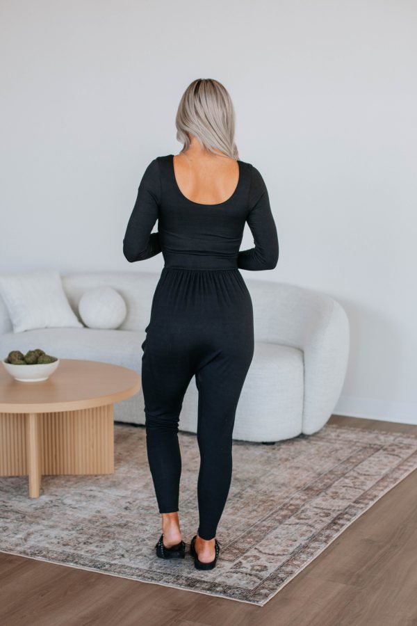 Solene Jumpsuit - Black Sale