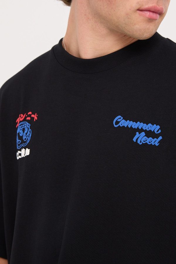 Common Need Takoyaki Heavyweight Boxy Tee Black Supply