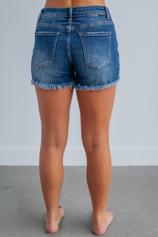 Zimi Risen Shorts - Dark Wash For Cheap