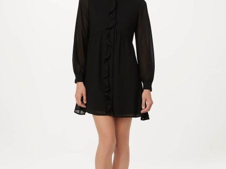 The Chiffon Dress in Black Online Hot Sale