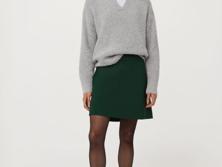 The Double Knit Mini Skirt in Pine Grove Online Sale