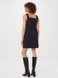 The Twill Pinafore Dress in Dark Navy on Sale