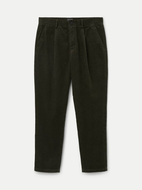 The Jamie Tapered Corduroy Pant in Dark Taupe Online Sale