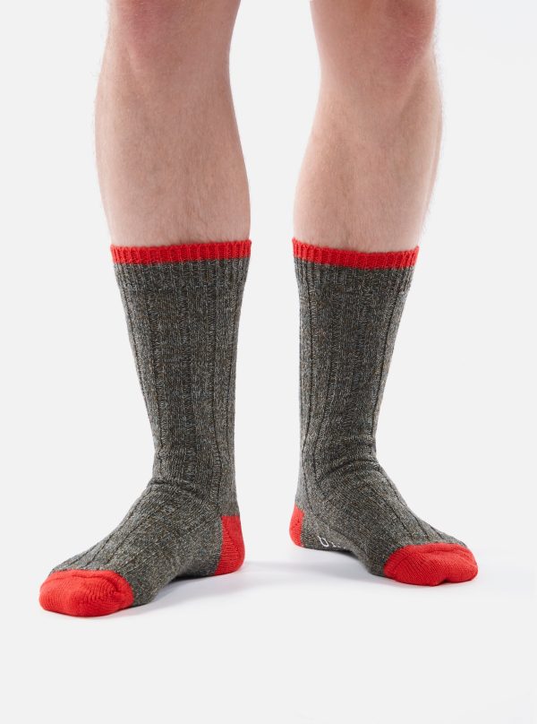 Universal Works Hike Sock In Derby Wool For Discount