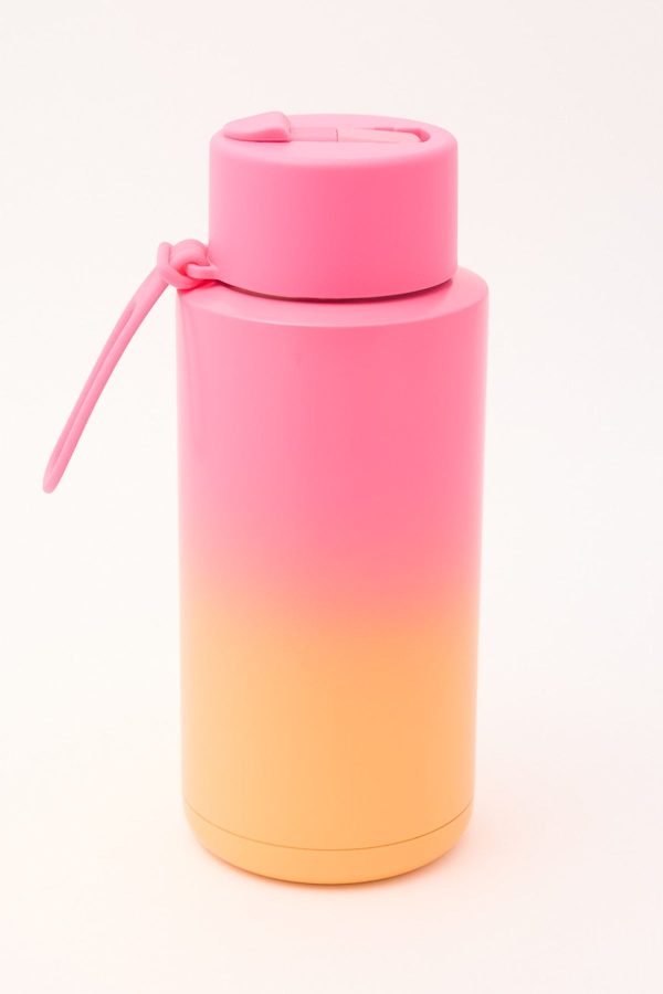 Frank Green 34oz Stainless Steel Ceramic Reusable Bottle with Flip  Summer Sunset Sale