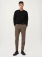 The Jamie Wool Pleated Pant in Brown For Sale