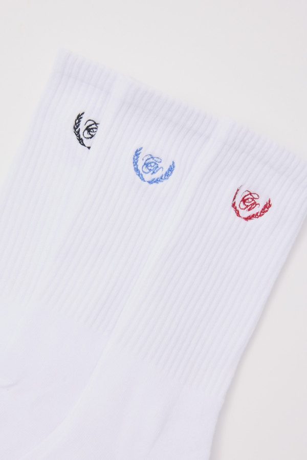 Common Need Invincible Sock 3 Pack White Hot on Sale