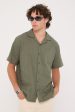 Common Need Croatia Resort Shirt Olive Green Discount