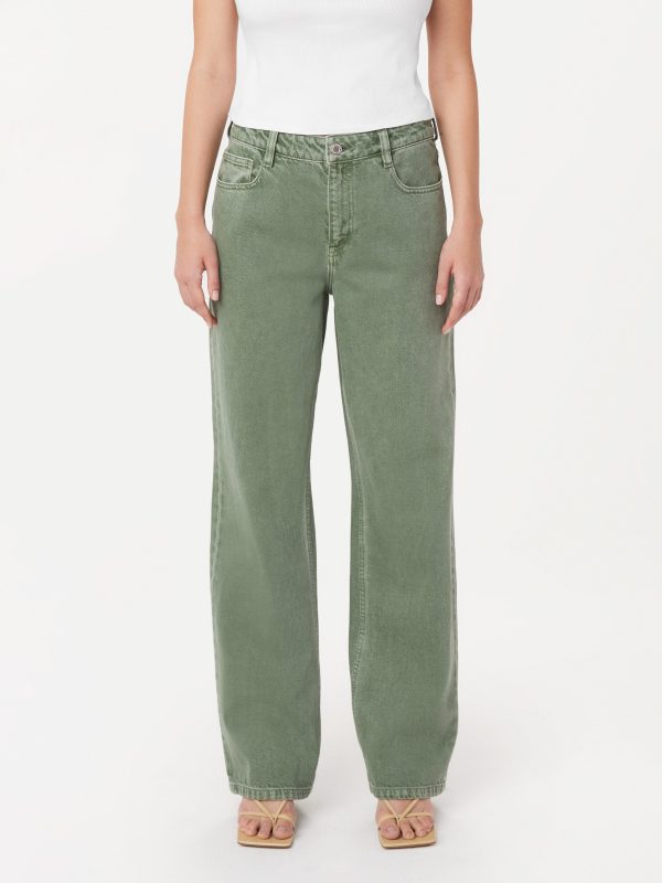 The Courtney Loose Jean in Sage Green Sale