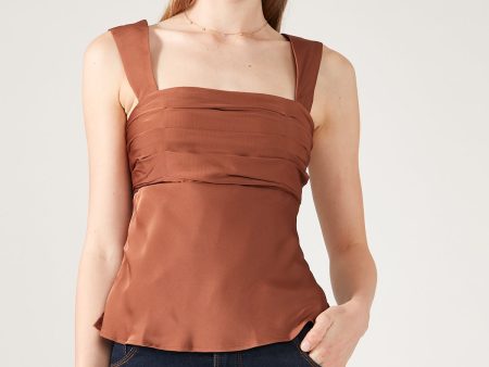 Perfect Stranger Simona Rouched Cami Caramel Supply