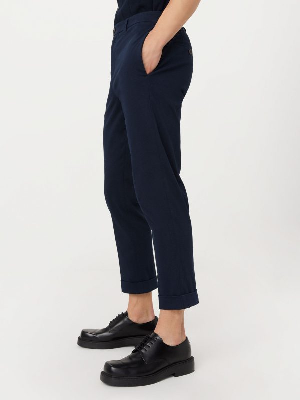 The Colin Tapered Flex Pant in Deep Blue For Discount