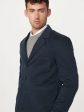 The 3-Button Twill Blazer in Deep Blue For Sale