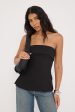 Perfect Stranger Luca Strapless Long Line Top Black Sale