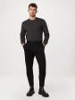 The Jamie Pleated Chino Pant in Black Online