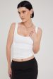 L&t Strappy Luxe Tank White Online now