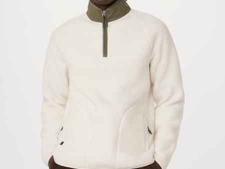 The Axis Polar Fleece Half Zip in Cloud Fashion