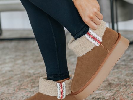 Baby It s Cold Outside Boots - Tan on Sale