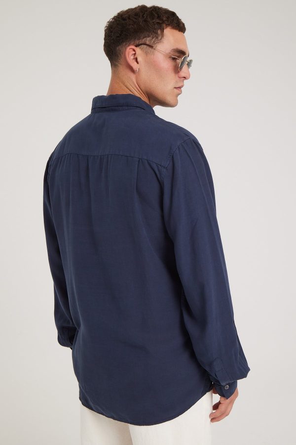 Academy Brand Burton LS Shirt Navy For Sale