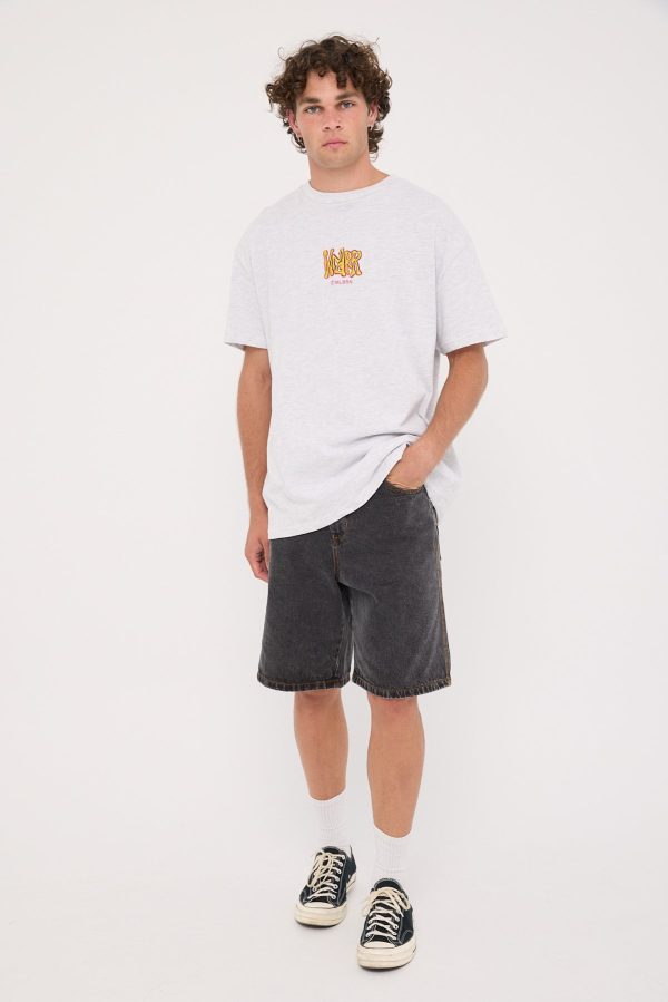 Wndrr Toast Box Fit Tee White Marle Online Sale