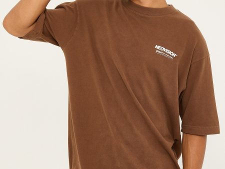 Neovision Nova Brushed Oversized Tee Washed Brown Supply