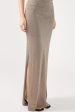 Perfect Stranger Agnes Beam Lurex Knit Maxi Skirt Sand Online now