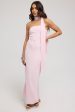 Perfect Stranger Carlota Strapless Scarf Maxi Dress Pink For Discount