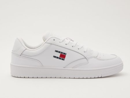 Tommy Jeans Tj Retro Leather Sneaker White Hot on Sale