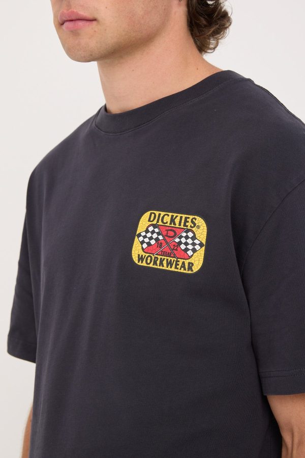 Dickies Finish Line 450 Tee Washed Black Online Sale