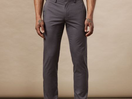 The Brunswick Slim Chino Pant in Iron Grey Hot on Sale