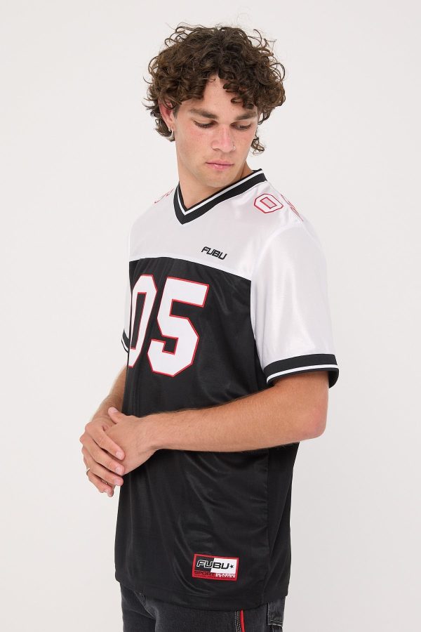 Fubu Corporate Football Jersey Black White Red Supply