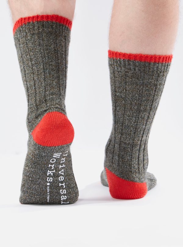 Universal Works Hike Sock In Derby Wool For Discount