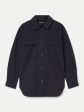 The Twill Overshirt in Dark Navy Supply