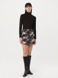 The Printed Mini Skirt in Black Discount