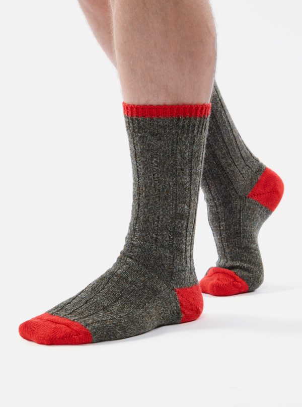 Universal Works Hike Sock In Derby Wool For Discount